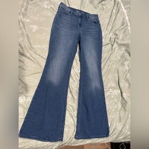 Old Navy Women's Dark Blue Flared Jeans